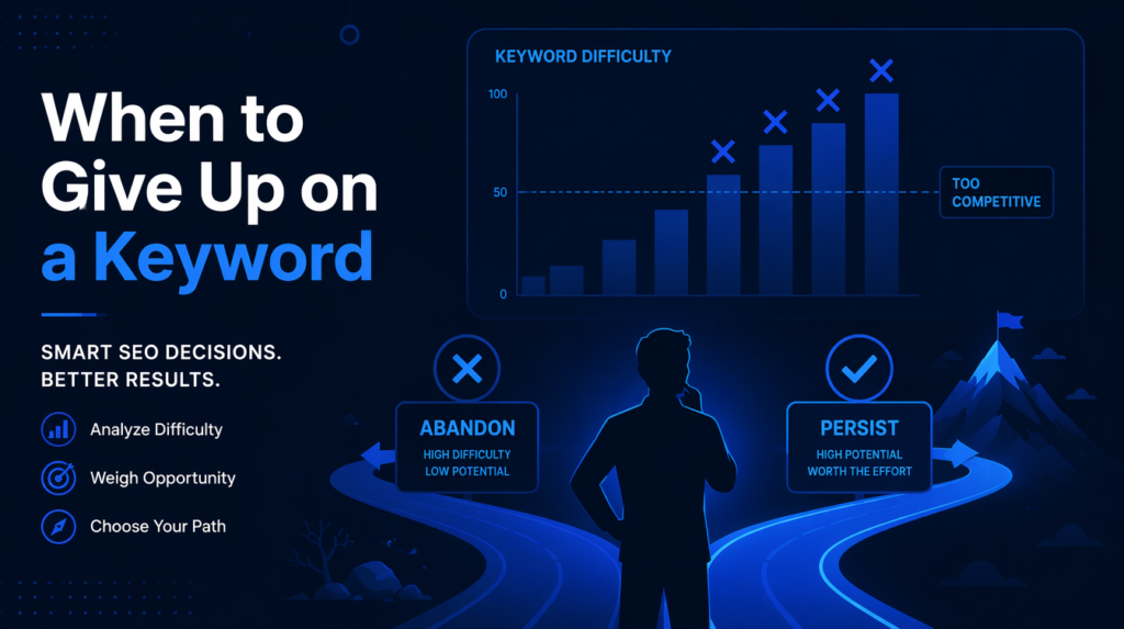 Cuándo Abandonar una Keyword (y Qué Hacer en su Lugar)