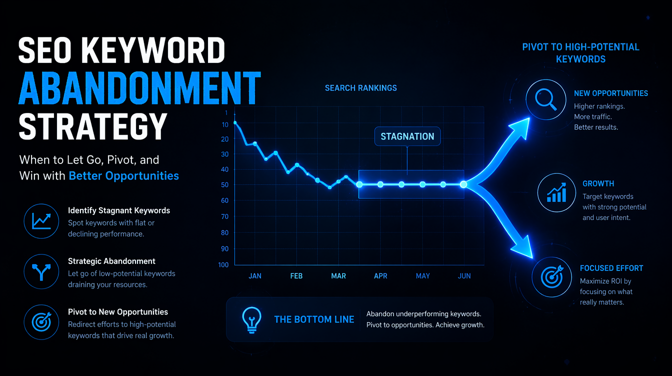 Matriz de decisión para evaluar si continuar o abandonar una keyword SEO